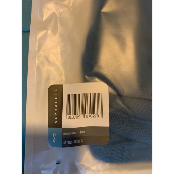 New Alphalete Lounge Shorts in color blue - Picture 3 of 5